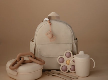 Mushie Silicone Pacifier Clip | Eva