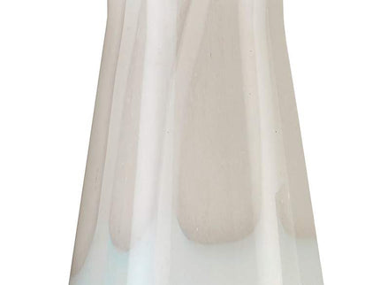 Floating Cloud Light Gray and White Glass Vases Set of 3