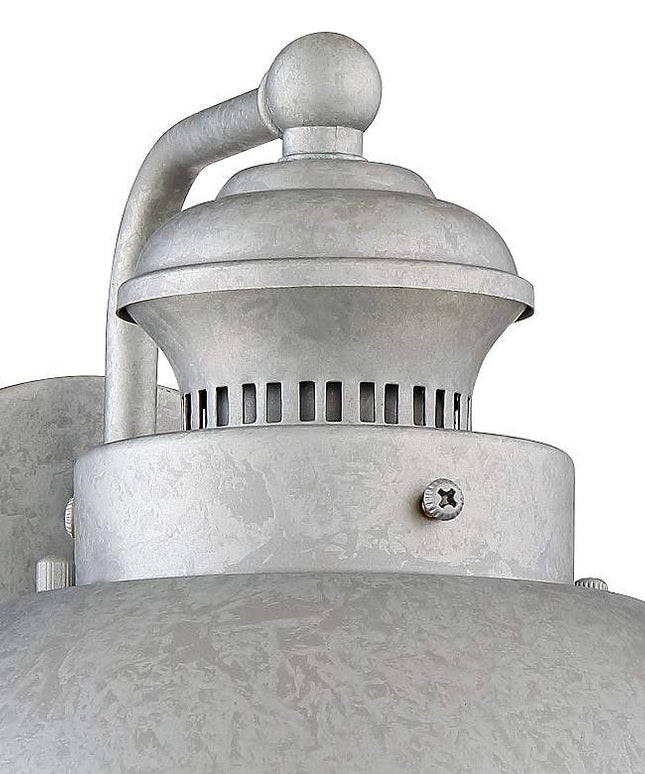 Fordham 8 1/2" High Galvanized LED Wall Sconce Set of 2