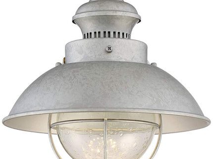 Fordham 8 1/2" High Galvanized LED Wall Sconce Set of 2