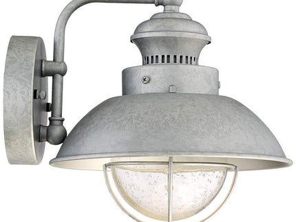 Fordham 8 1/2" High Galvanized LED Wall Sconce Set of 2