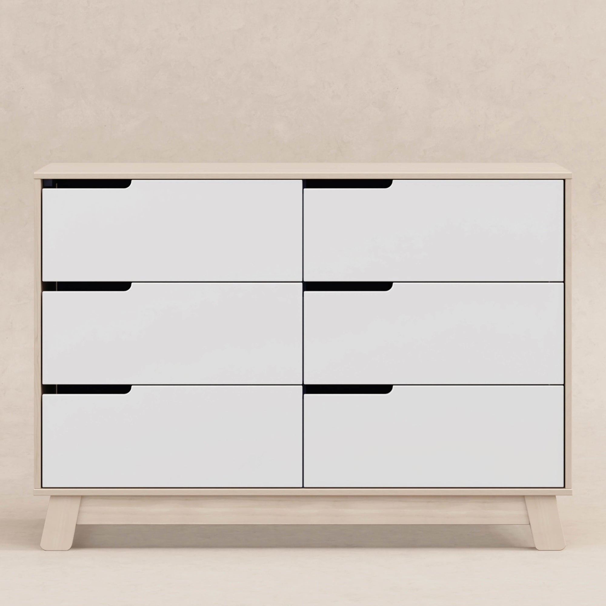 M4216NXW,Babyletto,Hudson 6-Drawer Double Dresser Assembled in Washed Natural and White