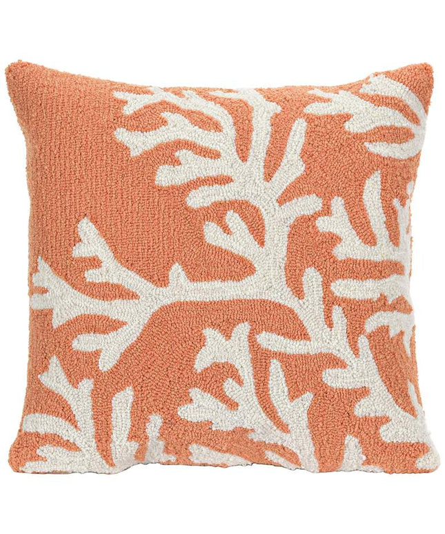 Frontporch Coral 18" Square Throw Indoor-Outdoor Pillow