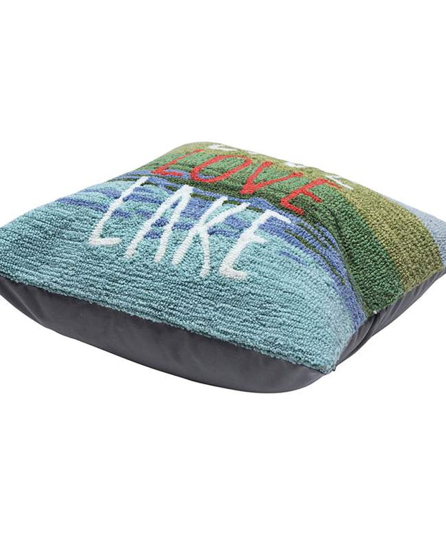 Frontporch Live Love Lake 18" Square Indoor-Outdoor Pillow