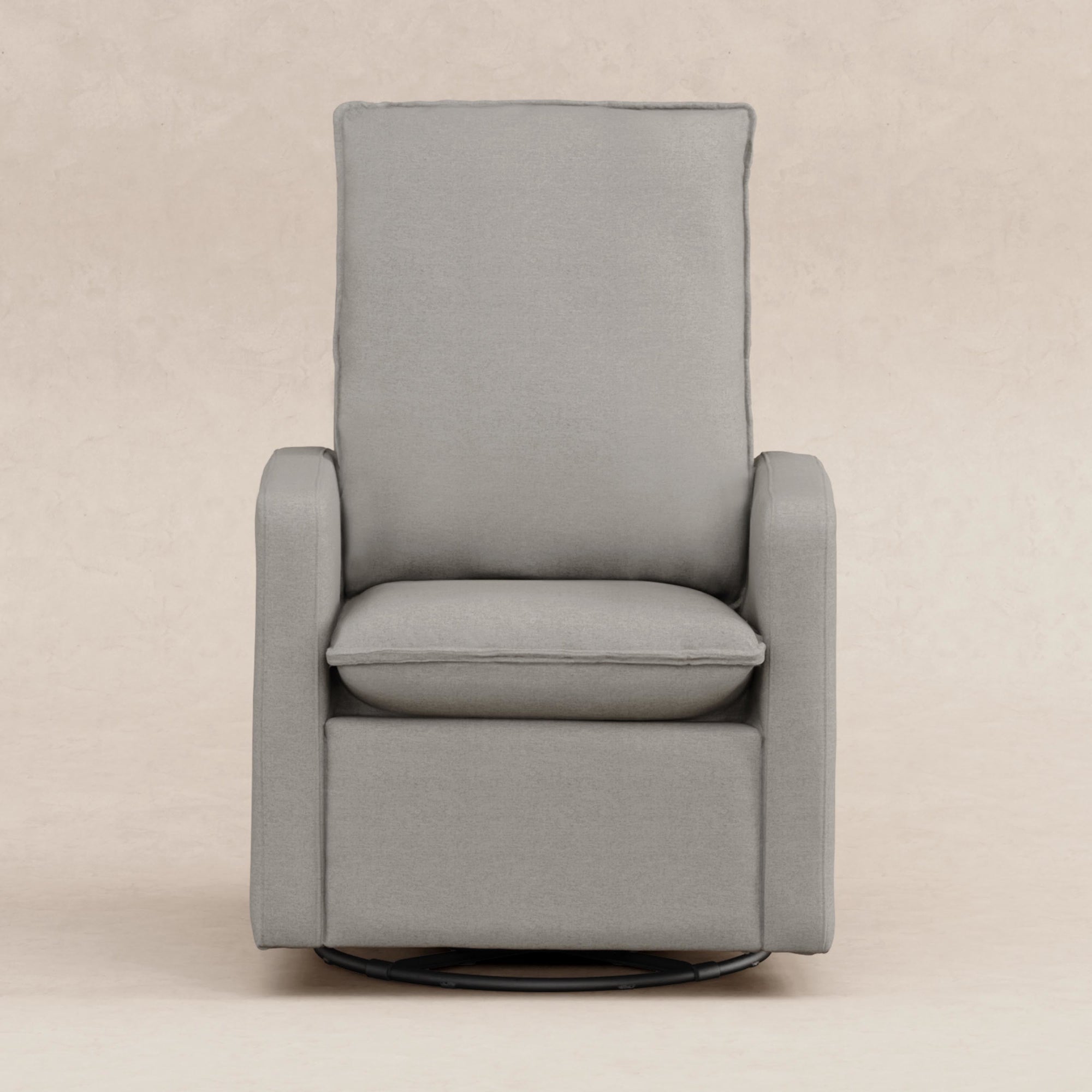 M20987PGEW,Babyletto,Cali Pillowback Swivel Glider in Performance Grey Eco-Weave