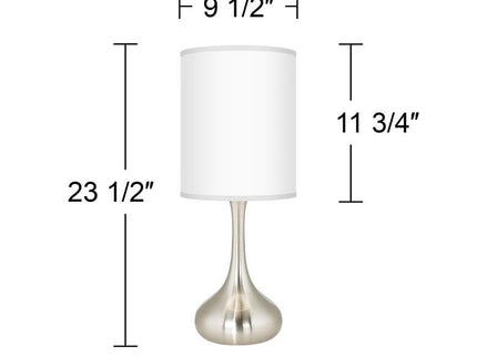 Giclee Glow Droplet 23 1/2" Flame Mosaic Shade Modern Lamps Set of 2