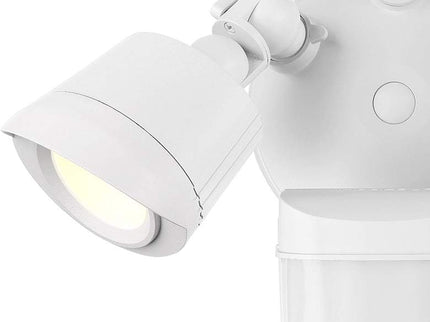 Grenada White LED Motion Sensored Outdoor Flood Light