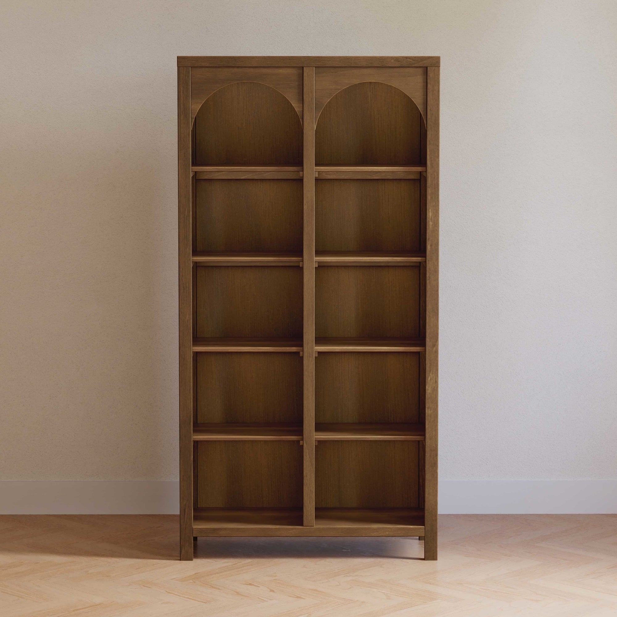 M24814NL,Namesake,Eloise Bookcase Assembled in Natural Walnut
