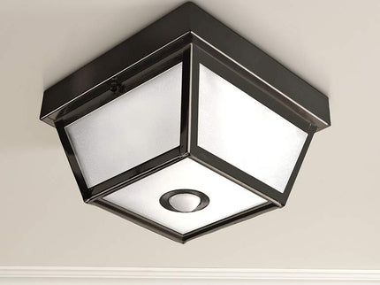 Heath Zenith Benson 9 1/2" Wide Motion Sensor Outdoor Ceiling Light