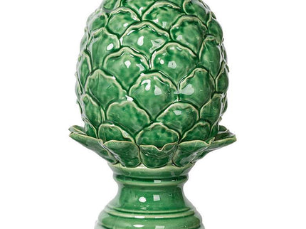 Helsa 12 1/4"H Green Blooming Artichoke Ceramic Sculpture