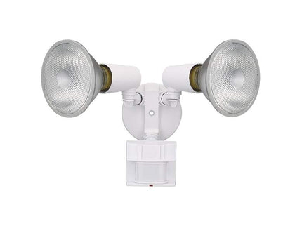 Hollis White 180 Degree Motion Sensor Outdoor Flood Light