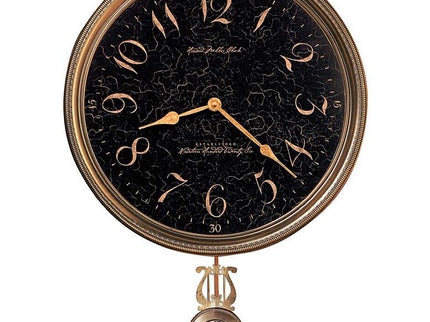 Howard Miller 21" High Paris Night Brass Wall Clock