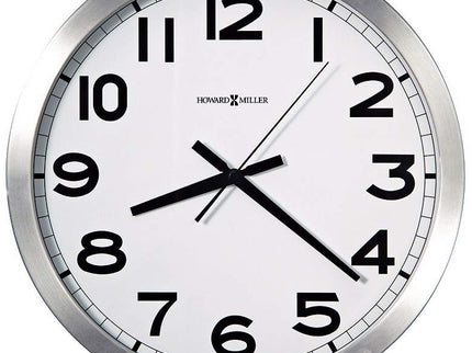 Howard Miller Spokane 15 3/4" Wide Aluminum Wall Clock