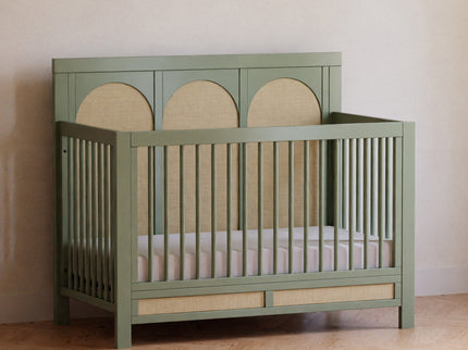 M24801FSPSEW,Namesake,Eloise 4-in-1 Convertible Crib in French Sage and Performance Sand Eco-Weave