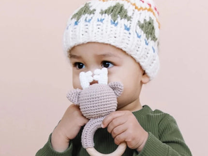 Deer Cotton Rattle Teether