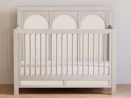 M24801WDFPEW,Namesake,Eloise 4-in-1 Convertible Crib in White Driftwood and Performance Pearl Eco-Weave