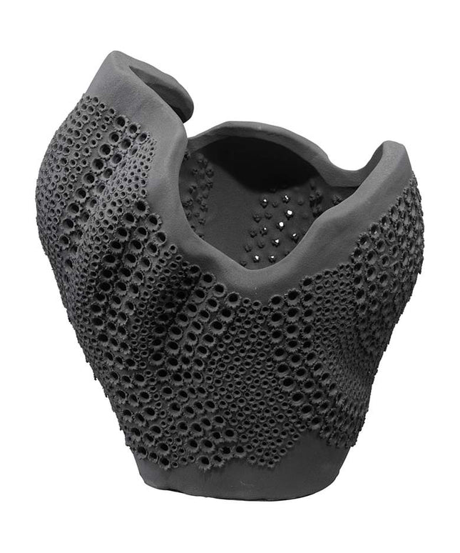 Jamie Young Eclipse 13 1/2" High Matte Black Decorative Vase