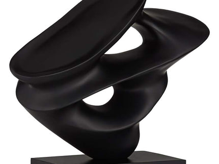 Janet 14 1/2" Wide Black Abstract Sculpture