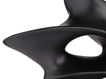Janet 14 1/2" Wide Black Abstract Sculpture
