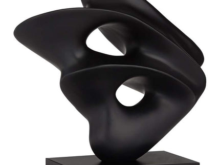 Janet 14 1/2" Wide Black Abstract Sculpture
