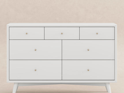 M15916W,Palma 7-Drawer Double Dresser  Assembled in White