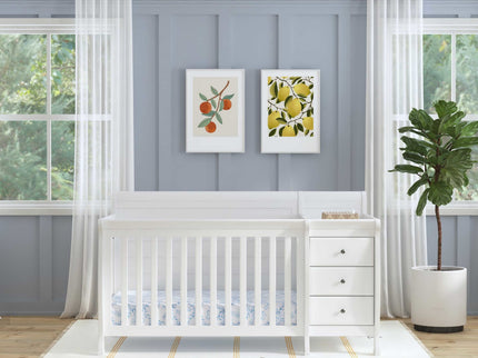 M5582W,DaVinci,Kalani 4-in-1 Convertible Crib & Changer in White