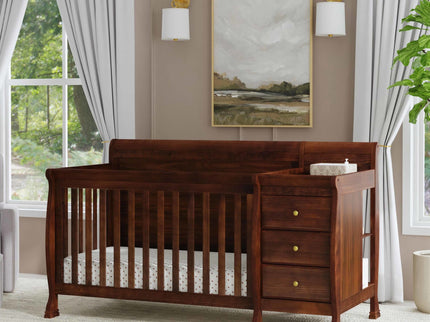 M5582Q,DaVinci,Kalani 4-in-1 Convertible Crib & Changer in Espresso