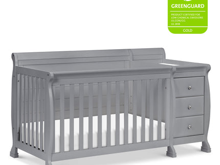 M5582G,DaVinci,Kalani 4-in-1 Convertible Crib & Changer in Grey