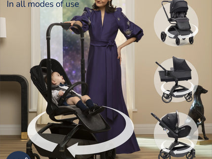 Tana 360° Rotating Travel System with Peri™ 180° in Onyx Heritage