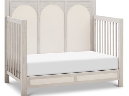 M24801WDFPEW,Namesake,Eloise 4-in-1 Convertible Crib in White Driftwood and Performance Pearl Eco-Weave