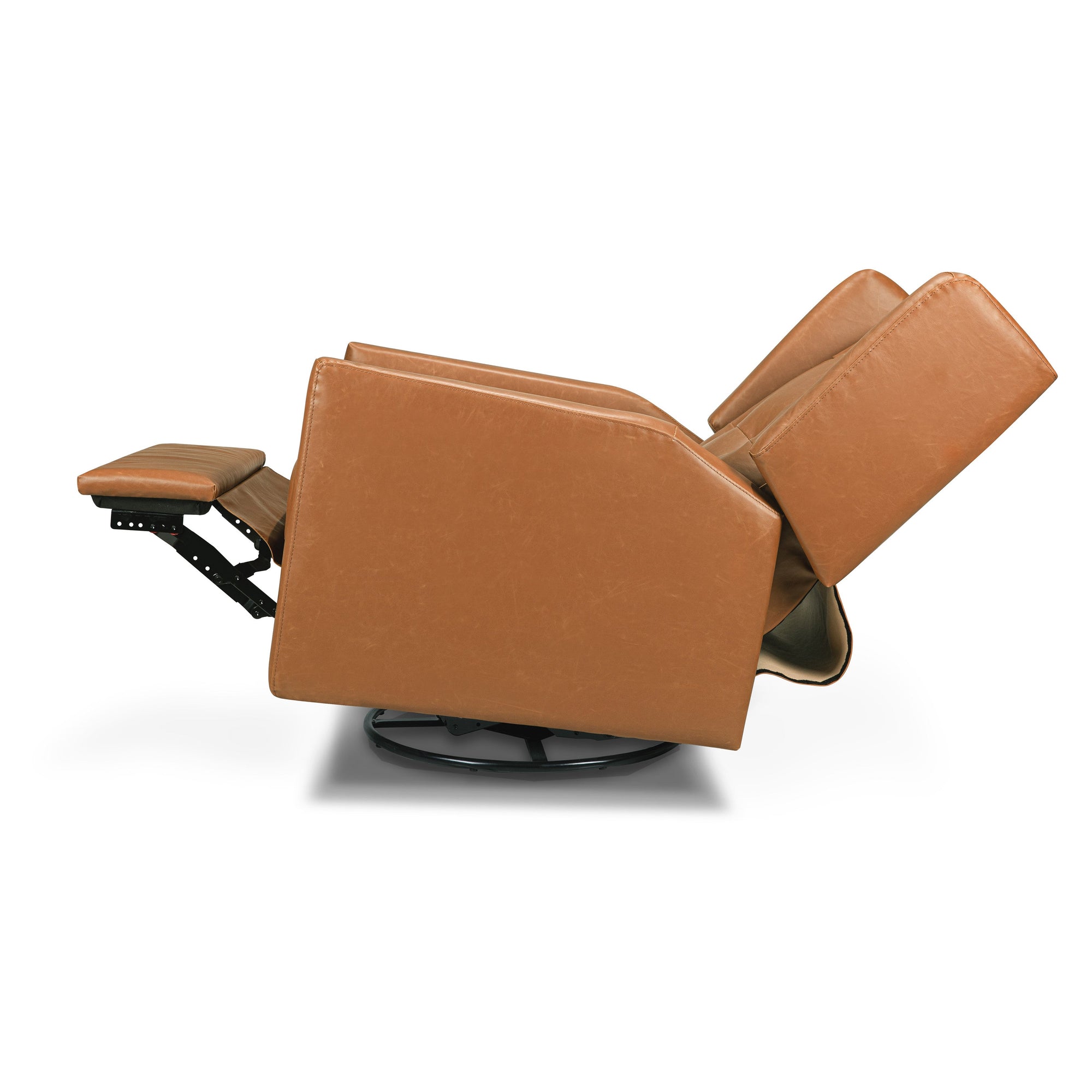 M21287VTL,DaVinci,Maddox recliner and swivel glider in Vegan Tan Leather
