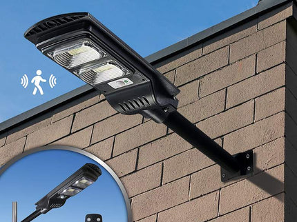 Lanz 19" Long Black Motion Sensor Solar Powered LED Street Light