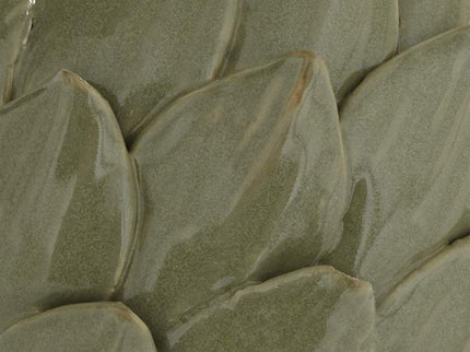 Layered 5" Wide Matte Green Decorative Artichoke Sculpture