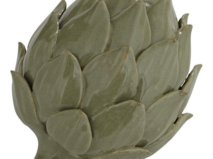 Layered 5" Wide Matte Green Decorative Artichoke Sculpture