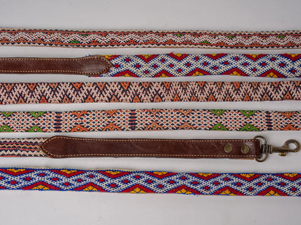 Moroccan Kilim Dog Leash and Collar