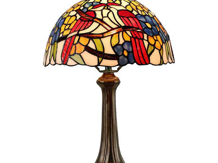 Lovebirds Floral 19" High Antique Bronze Accent Table Lamp