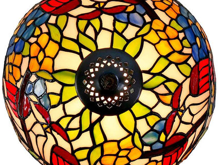 Lovebirds Floral 19" High Antique Bronze Accent Table Lamp