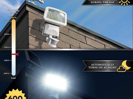 Lumos White Motion Sensor LED Solar Security Light
