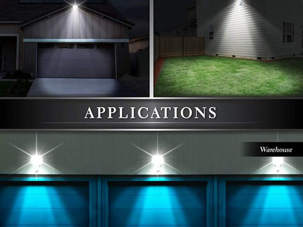 Lumos White Motion Sensor LED Solar Security Light