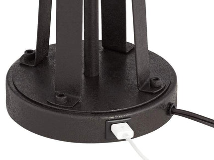 Magnolia Mosaic Susan Dark Bronze USB Table Lamps Set of 2