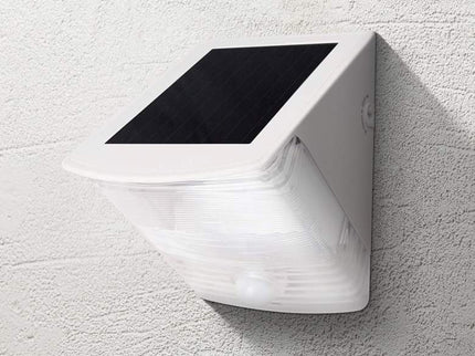 Maxsa White Wedge 6 1/2 High Solar Powered LED Security Light