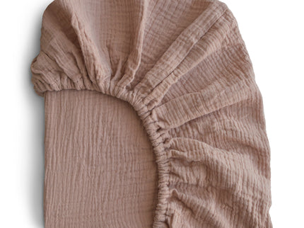 Mushie Extra Soft Muslin Crib Sheet