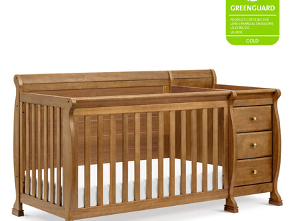 M5582CT,DaVinci,Kalani 4-in-1 Convertible Crib & Changer in Chestnut