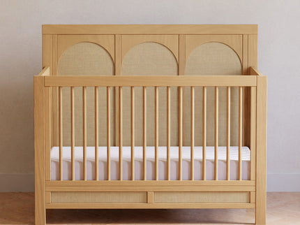 M24801HYPSEW,Namesake,Eloise 4-in-1 Convertible Crib in Honey & Performance Sand Eco-Weave