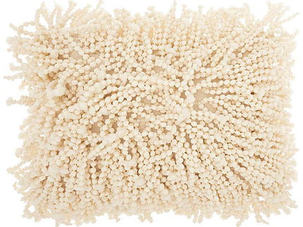 Nourison Shag Ivory Skinny Fugga 20" x 14" Throw Pillow