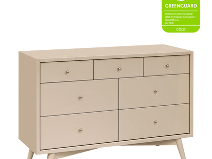 M15916TPE,Palma 7-Drawer Double Dresser  Assembled in Taupe
