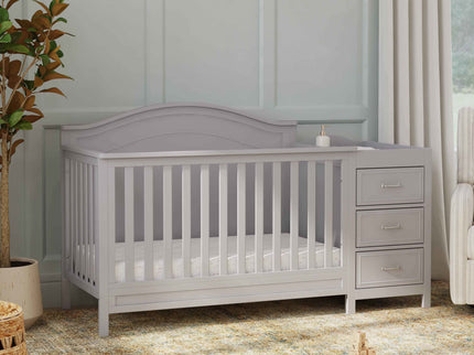M12891G,DaVinci,Charlie 4-in-1 Convertible Crib & Changer in Grey