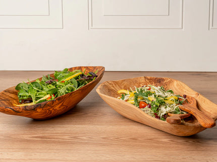 Italian Olivewood Root Salad Bowl