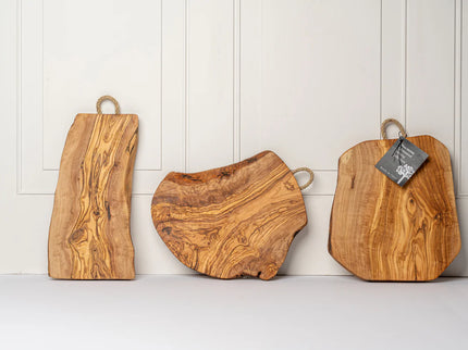Italian Olivewood Charcuterie Board - Rope Handle