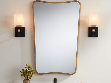 Possini Euro Beauregard Wall Sconce Set with Uttermost Segundo Wall Mirror